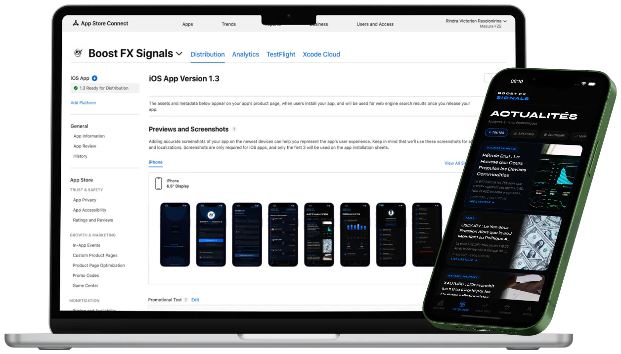 BoostFX Signals - Console view